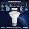 Luxrite BR20 LED Light Bulbs 6.5W (45W Equivalent) 460LM 5000K Bright White Dimmable E26 Base 6-Pack LR31865-6PK - alternate 4